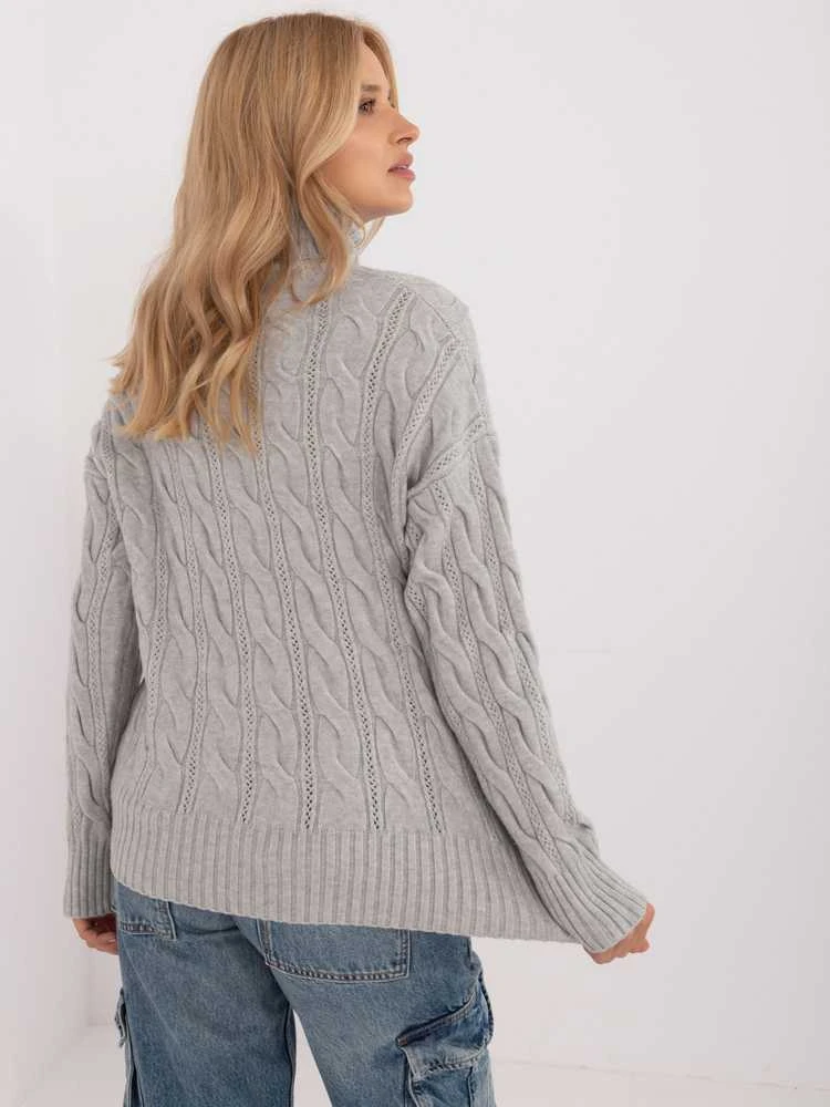 Wool Fashion Italia Megztinis-AT-SW-23445.00-pilkas