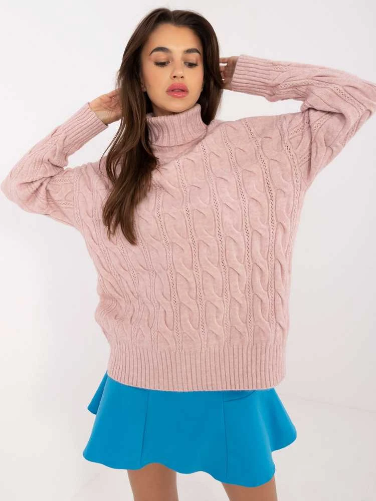 Wool Fashion Italia Megztinis-AT-SW-23445.00-šviesiai rožinis