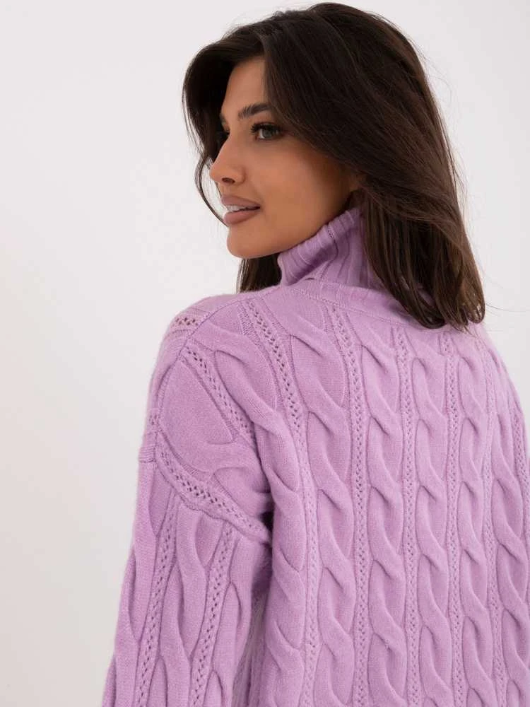 Wool Fashion Italia Megztinis-AT-SW-23445.00-šviesiai violetinis