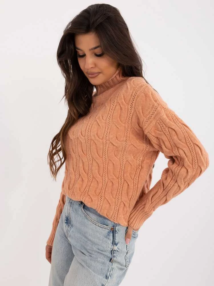Wool Fashion Italia Megztinis-AT-SW-23445.00-šviesiai oranžinis