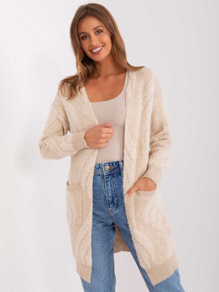 Wool Fashion Italia Megztinis-AT-SW-234501.00P-šviesiai smėlio spalvos