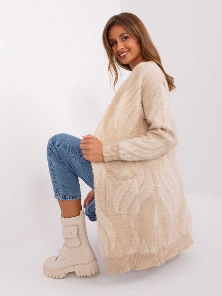 Wool Fashion Italia Megztinis-AT-SW-234501.00P-šviesiai smėlio spalvos
