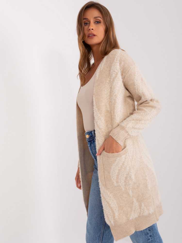 Wool Fashion Italia Megztinis-AT-SW-234501.00P-šviesiai smėlio spalvos
