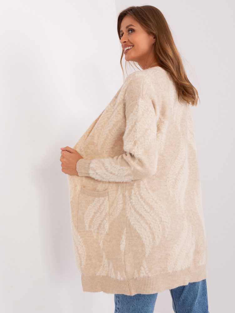 Wool Fashion Italia Megztinis-AT-SW-234501.00P-šviesiai smėlio spalvos