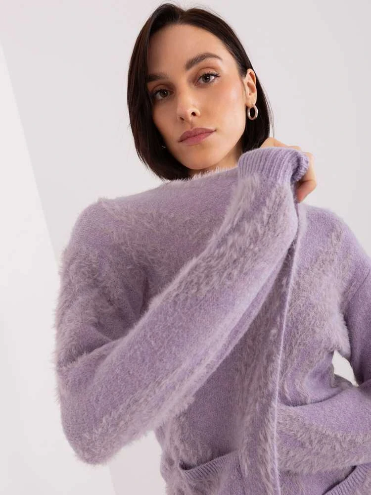 Wool Fashion Italia Megztinis-AT-SW-234501.00P-šviesiai violetinis