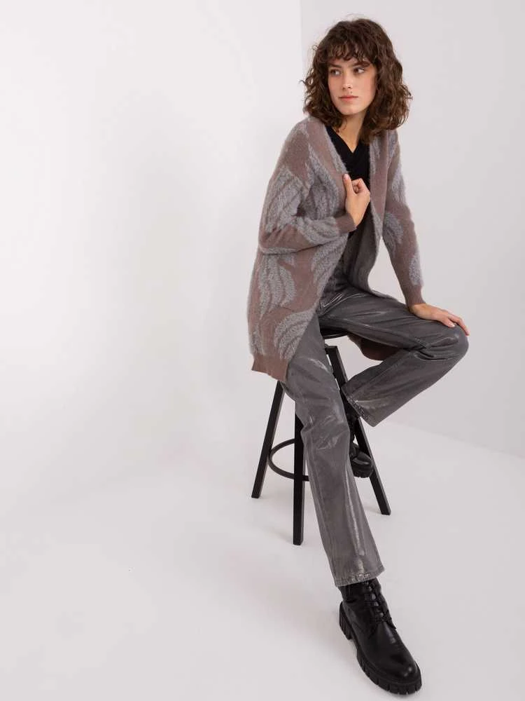 Wool Fashion Italia Megztinis-AT-SW-234501.00P-tamsiai rudas