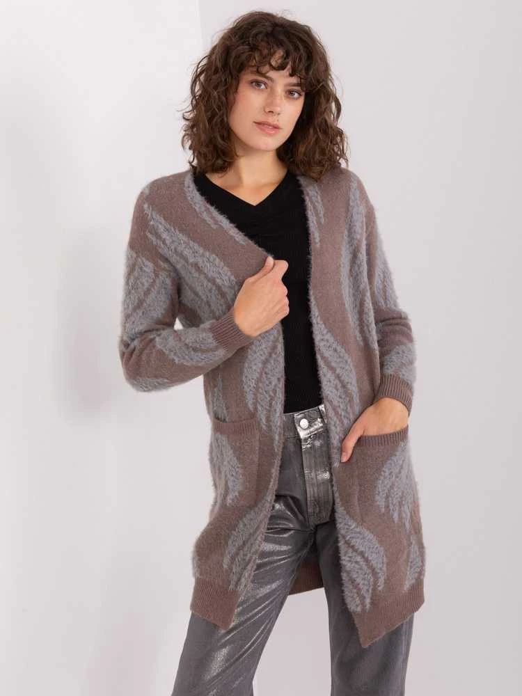 Wool Fashion Italia Megztinis-AT-SW-234501.00P-tamsiai rudas