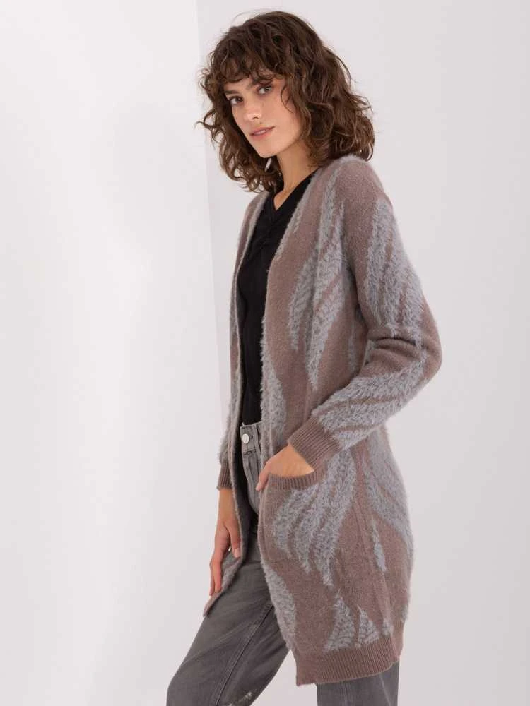 Wool Fashion Italia Megztinis-AT-SW-234501.00P-tamsiai rudas