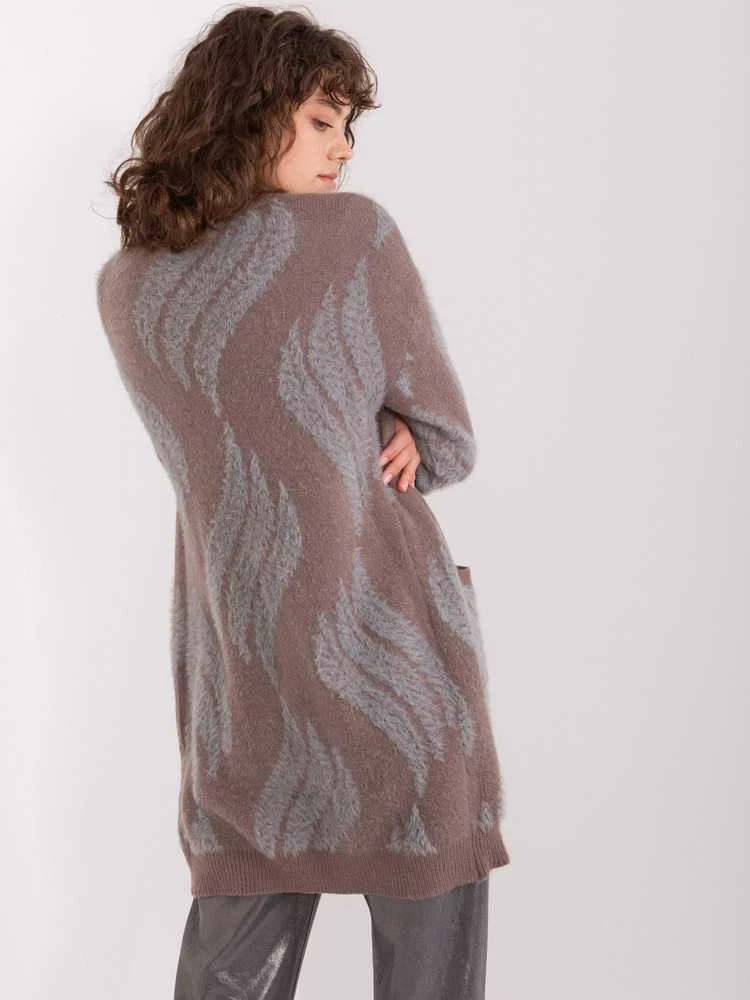 Wool Fashion Italia Megztinis-AT-SW-234501.00P-tamsiai rudas