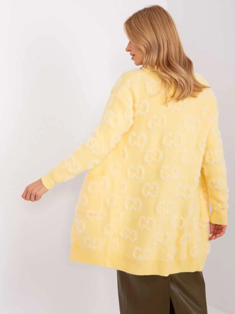 Wool Fashion Italia Megztinis-AT-SW-234502.38X-šviesiai geltonas