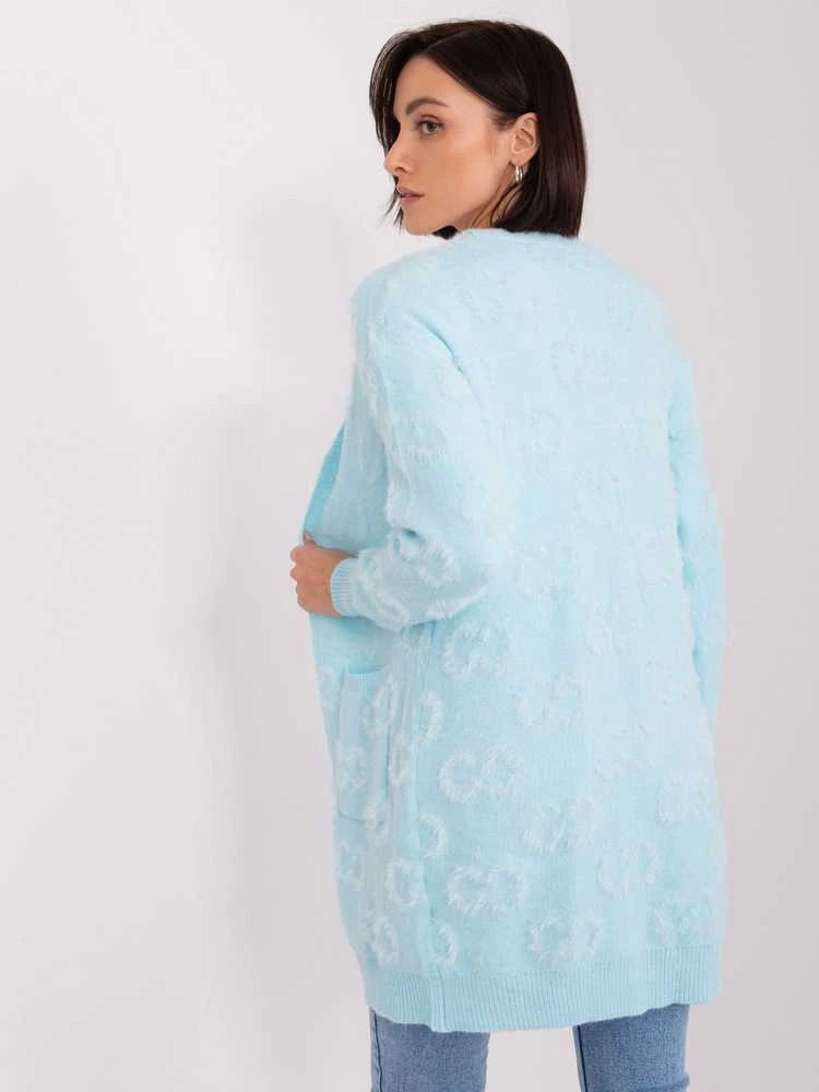 Wool Fashion Italia Megztinis-AT-SW-234502.38X-šviesiai mėlynas