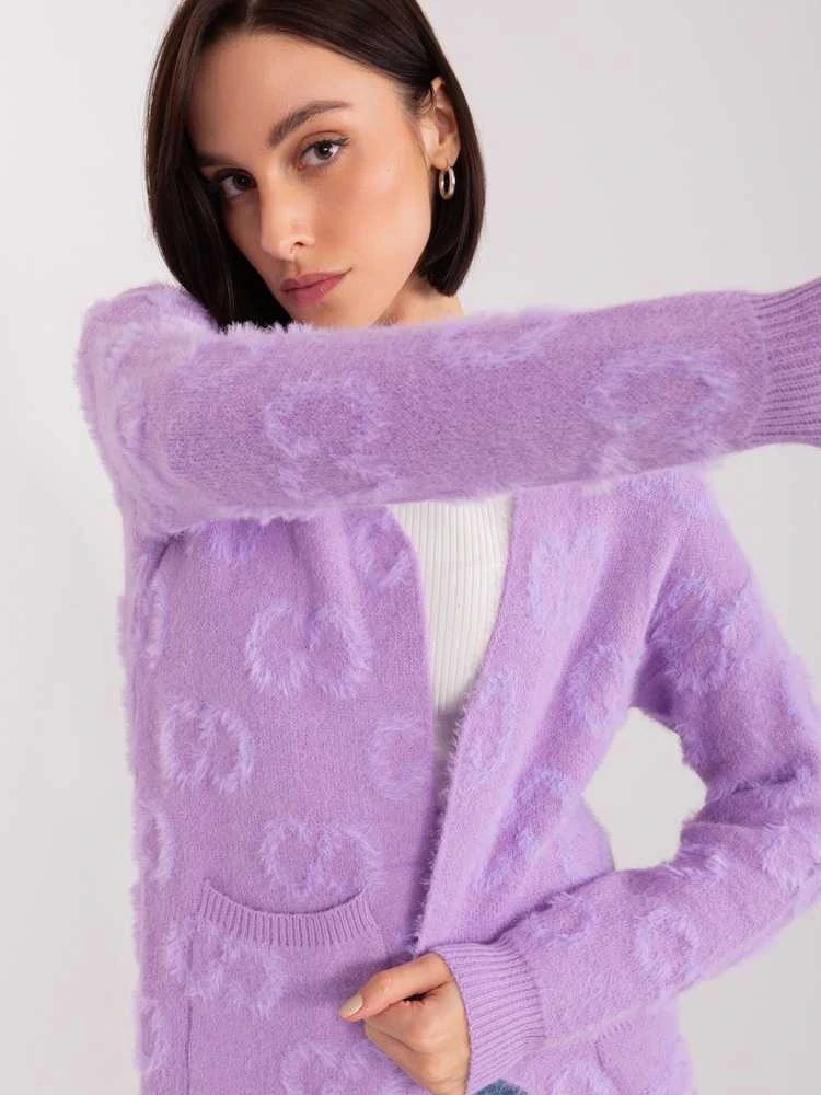 Wool Fashion Italia Megztinis-AT-SW-234502.38X-violetinė