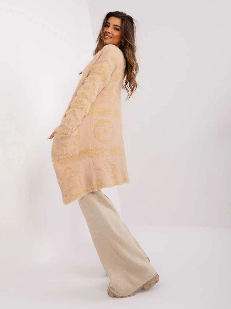 Wool Fashion Italia Megztinis-AT-SW-234503.00P-smėlio spalvos