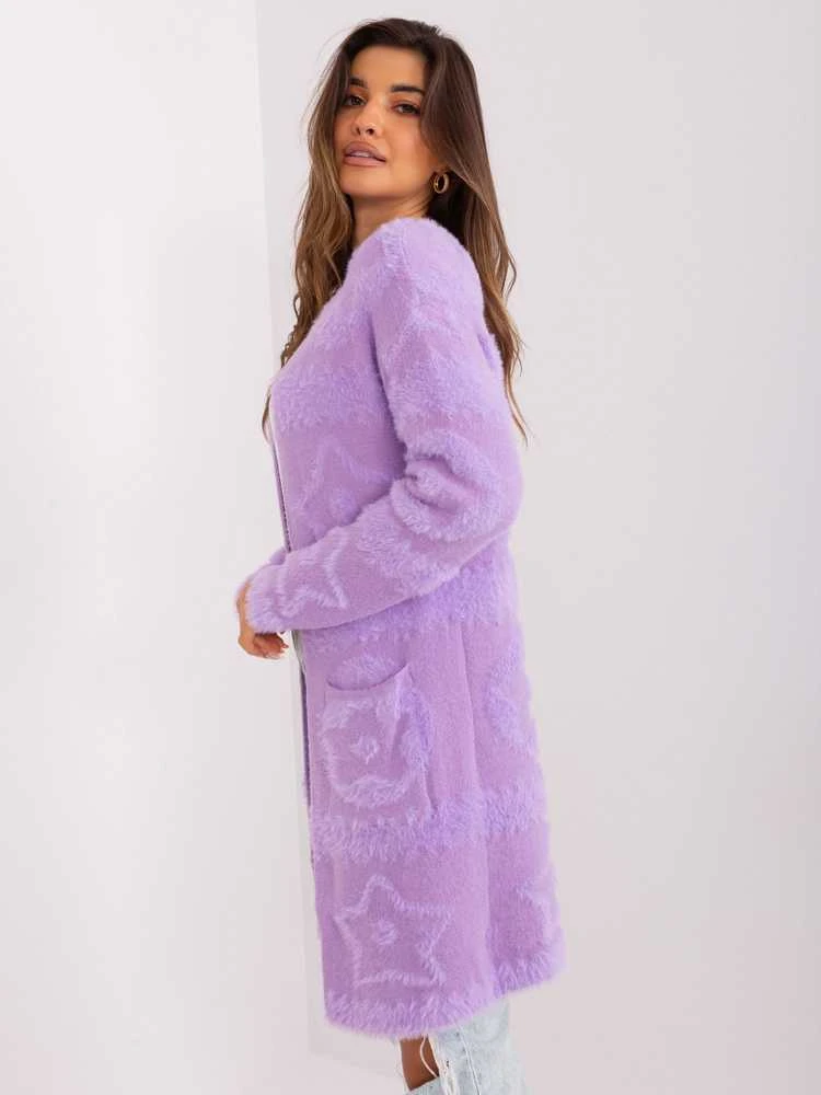 Wool Fashion Italia Megztinis-AT-SW-234503.00P-šviesiai violetinis