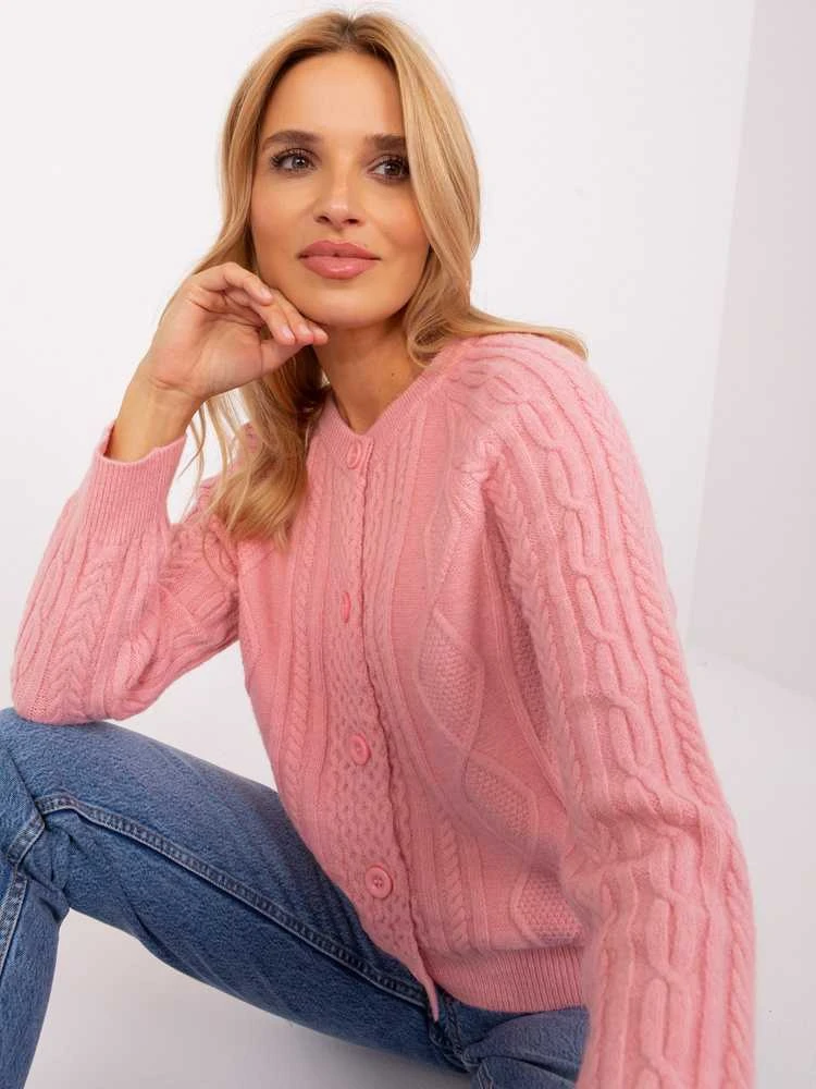 Wool Fashion Italia Megztinis-AT-SW-2346-2,99P-šviesiai rožinis