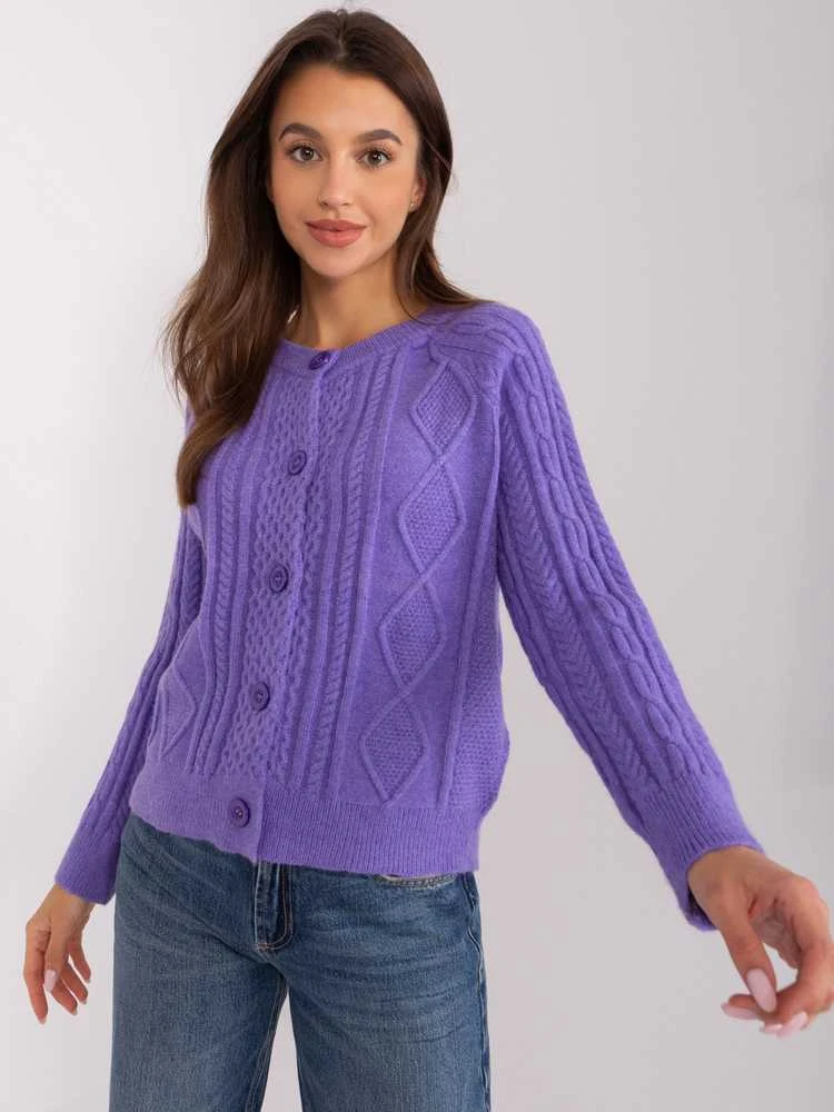 Wool Fashion Italia Megztinis-AT-SW-2346-2,99P-violetinė