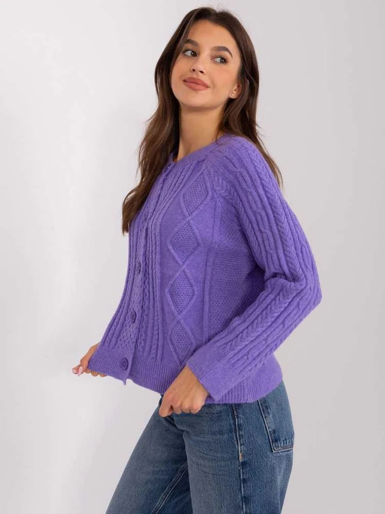 Wool Fashion Italia Megztinis-AT-SW-2346-2,99P-violetinė