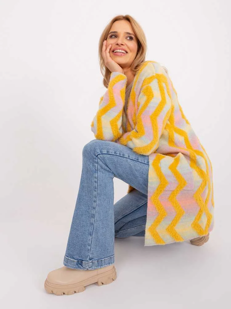 Wool Fashion Italia Megztinis-AT-SW-234701.34-geltonas