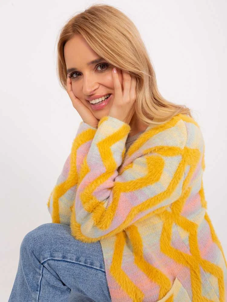 Wool Fashion Italia Megztinis-AT-SW-234701.34-geltonas