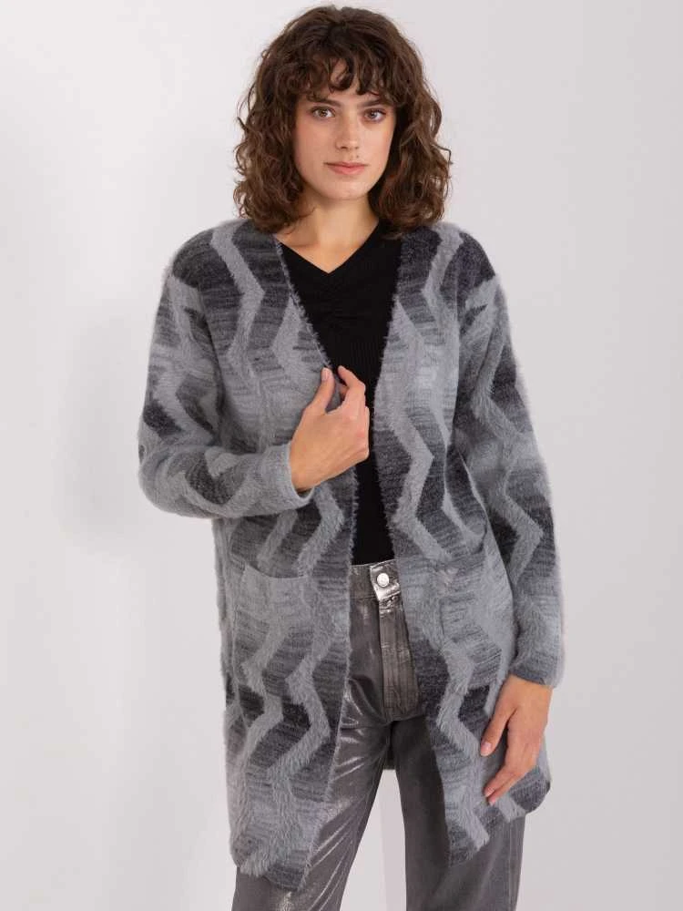 Wool Fashion Italia Megztinis moterims AT-SW-234701.34, pilkas