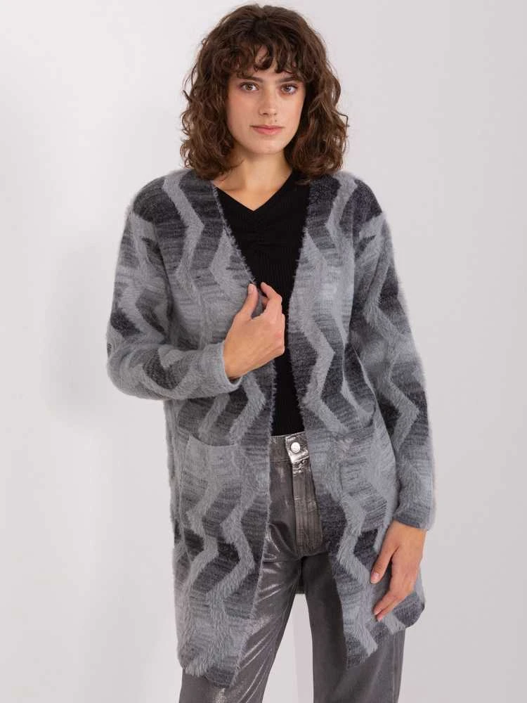 Wool Fashion Italia Megztinis-AT-SW-234701.34-pilkas