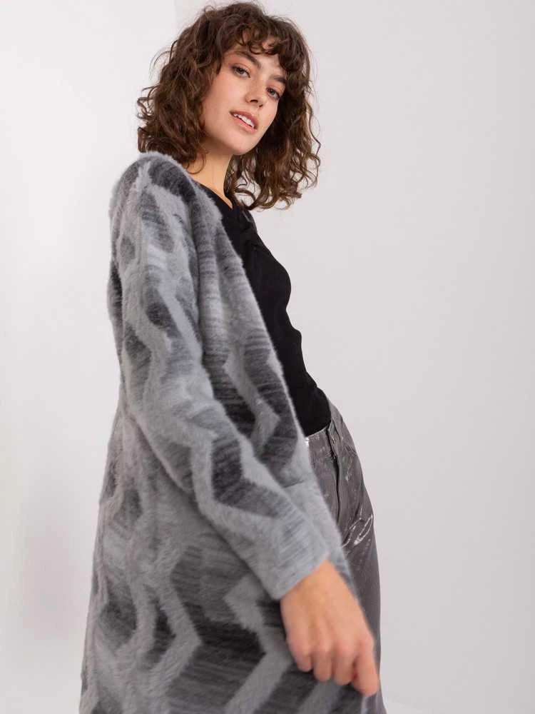Wool Fashion Italia Megztinis-AT-SW-234701.34-pilkas