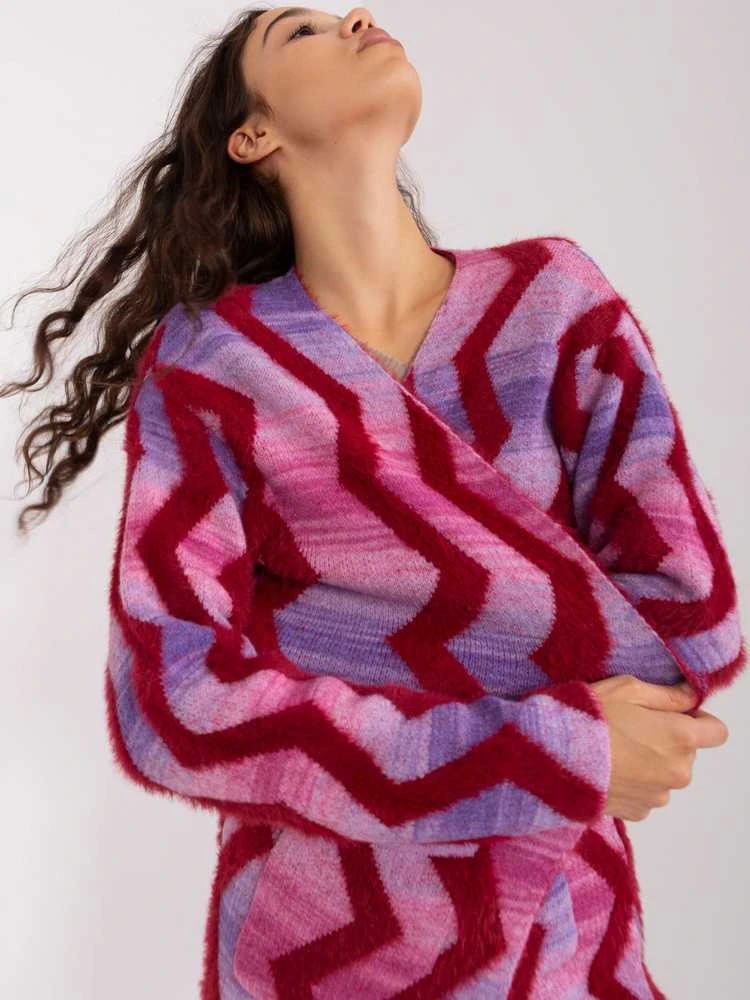 Wool Fashion Italia Megztinis-AT-SW-234701.34-rožinis
