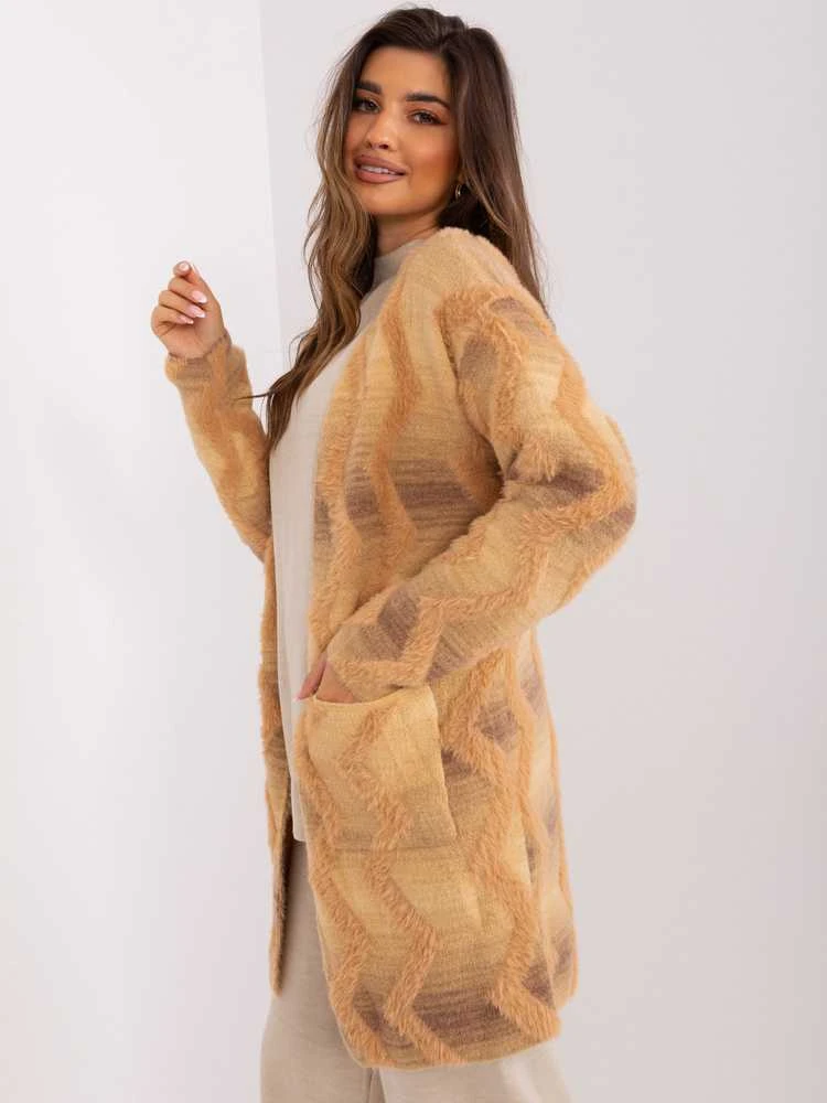 Wool Fashion Italia Megztinis-AT-SW-234701.34-smėlio spalvos