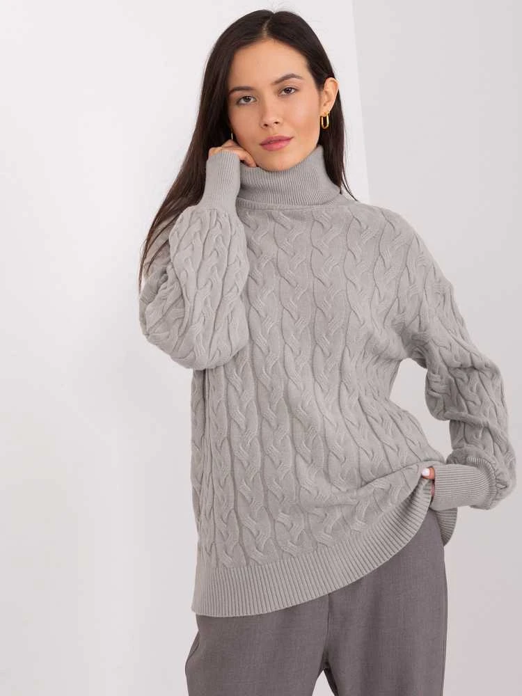 Wool Fashion Italia Megztinis-AT-SW-2348.88-pilkas