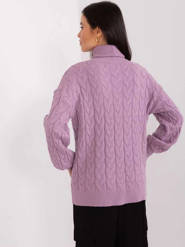 Wool Fashion Italia Megztinis-AT-SW-2348.88-šviesiai violetinis