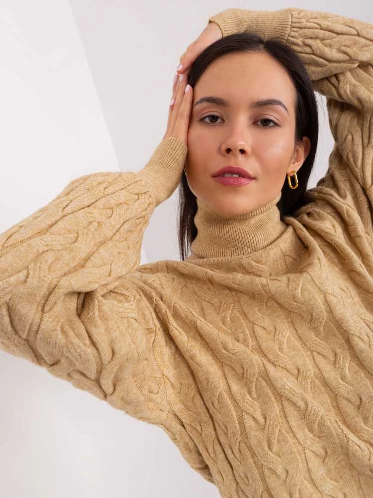 Wool Fashion Italia Megztinis-AT-SW-2348.95-camel