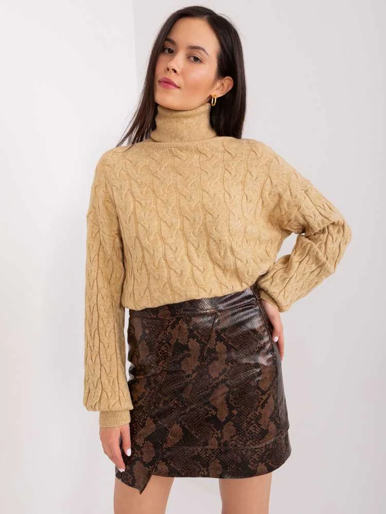 Wool Fashion Italia Megztinis-AT-SW-2348.95-camel