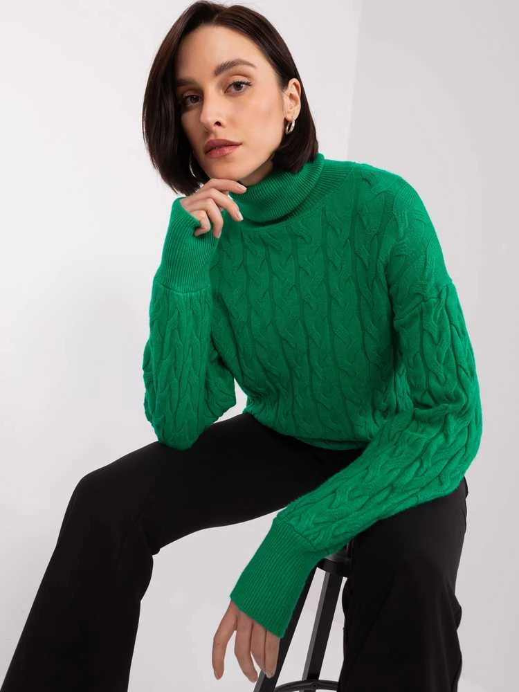 Wool Fashion Italia Megztinis-AT-SW-2348.95-žalias