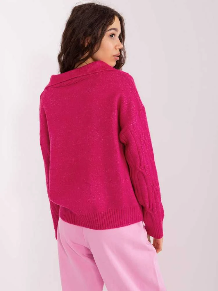 Wool Fashion Italia Megztinis-AT-SW-2349-2,96-fuksija