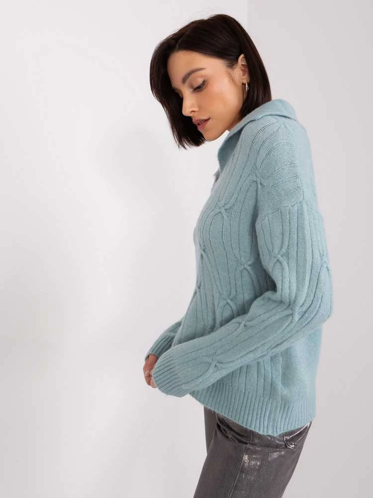 Wool Fashion Italia Megztinis-AT-SW-2349-2,96-mint
