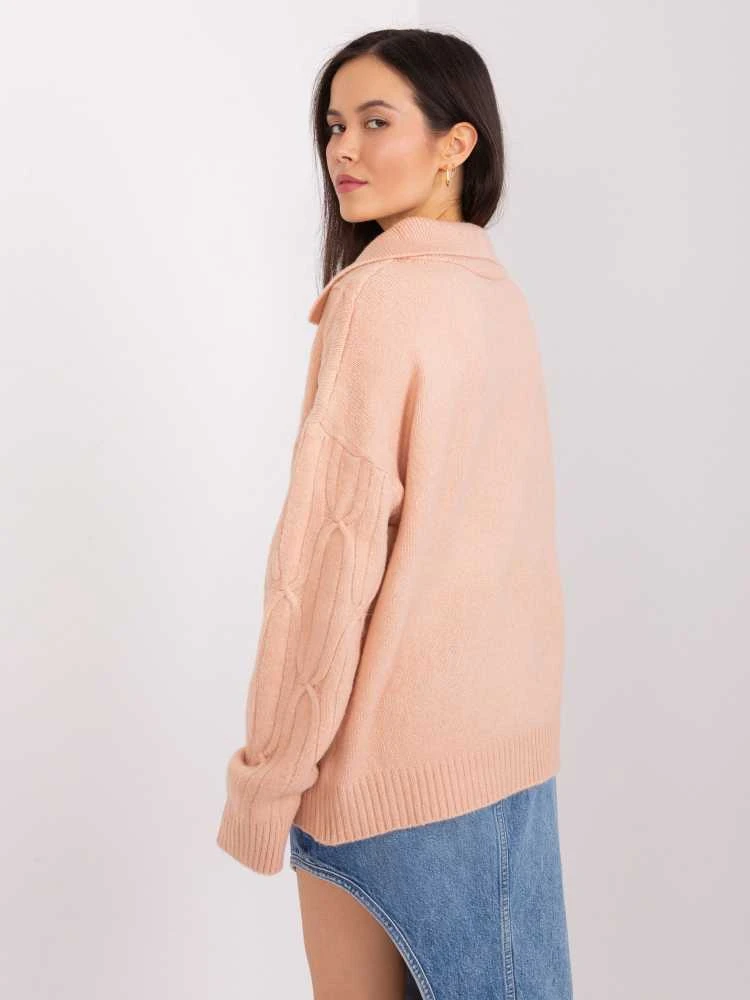 Wool Fashion Italia Megztinis-AT-SW-2349-2,96-persikas