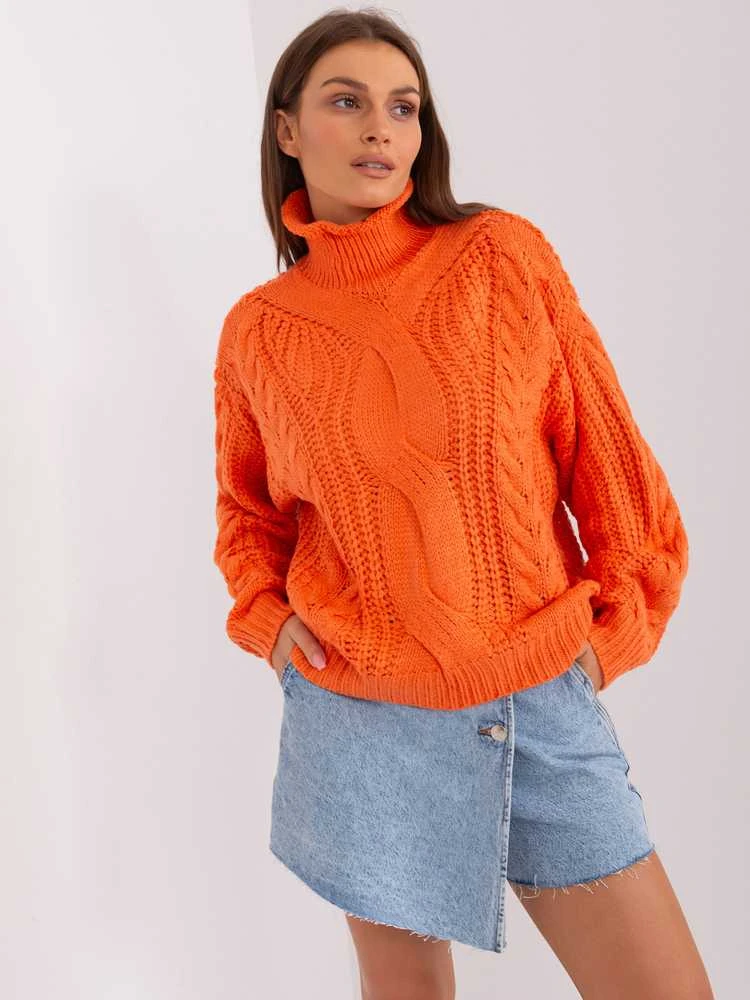 Wool Fashion Italia Megztinis-AT-SW-2350.91P-oranžinė