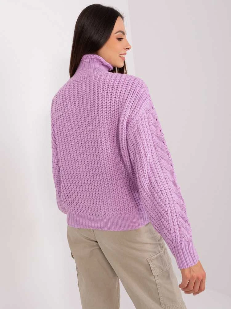 Wool Fashion Italia Megztinis-AT-SW-2350.91P-šviesiai violetinis