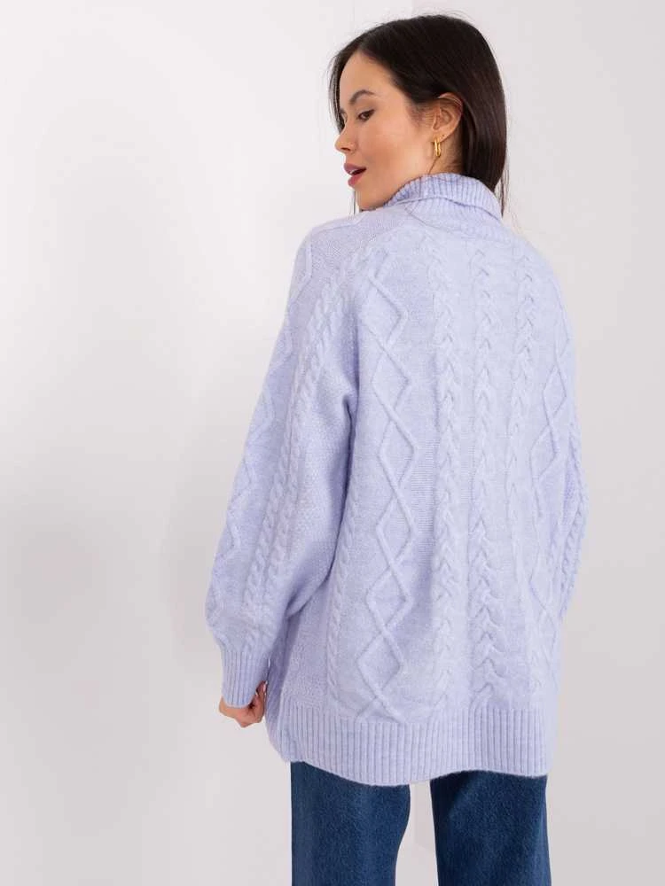 Wool Fashion Italia Megztinis - AT-SW-2355-2.12P - šviesiai violetinis