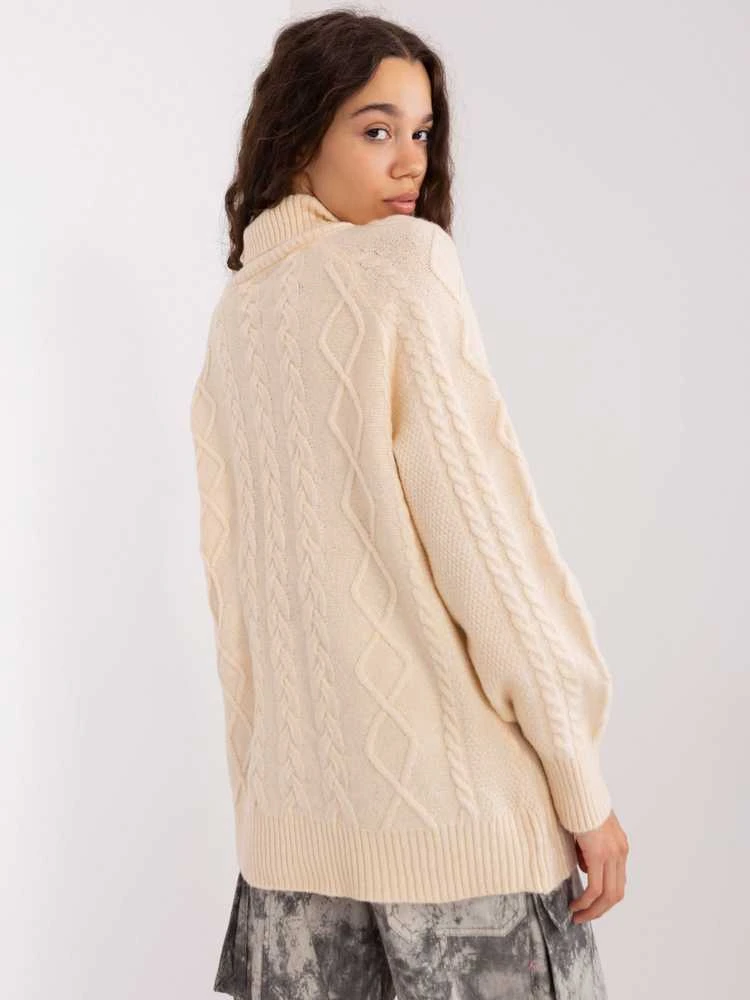 Wool Fashion Italia Megztinis-AT-SW-2355-2.12P-ecru