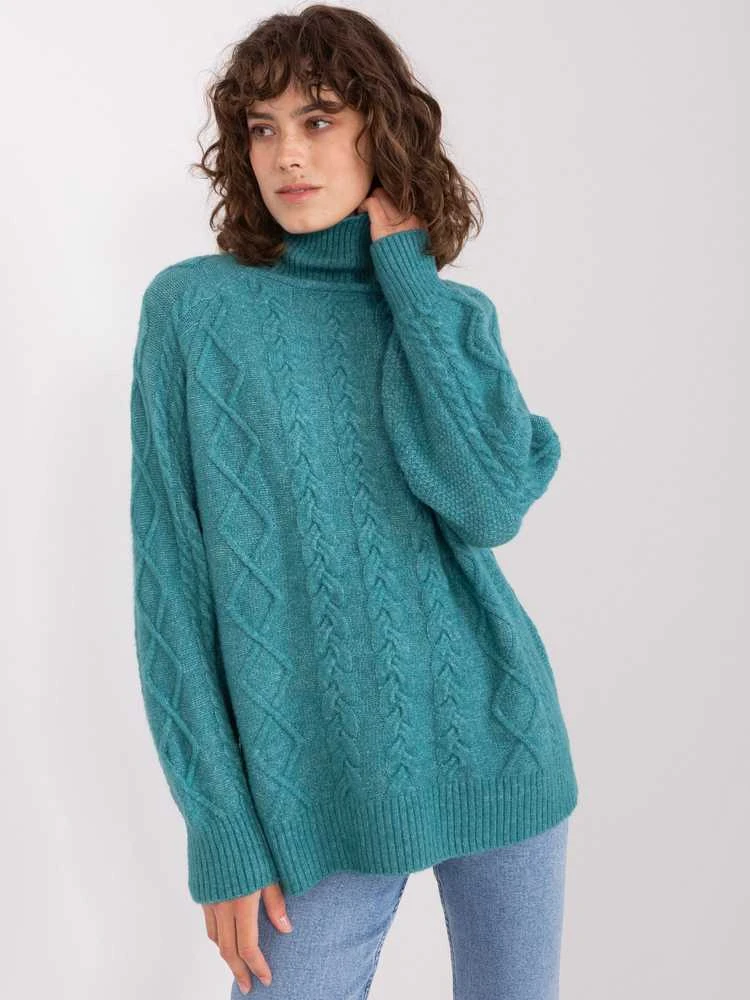 Wool Fashion Italia Megztinis-AT-SW-2355-2.12P-turkis