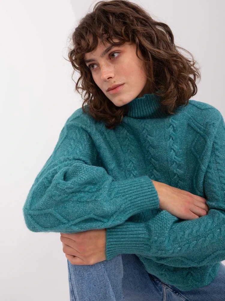Wool Fashion Italia Megztinis-AT-SW-2355-2.12P-turkis