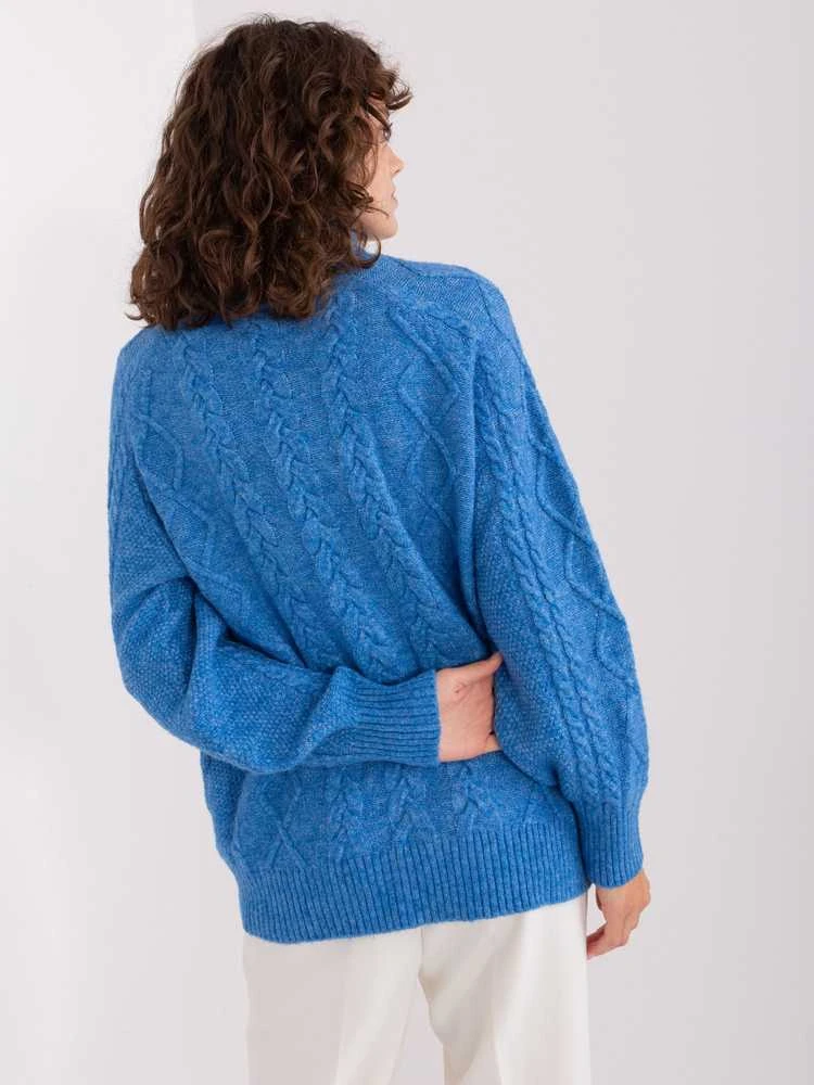 Wool Fashion Italia Megztinis-AT-SW-2355-2.19P-mėlynas