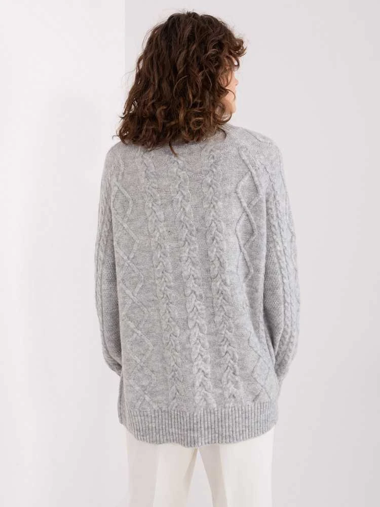 Wool Fashion Italia Megztinis-AT-SW-2355-2.19P-pilkas