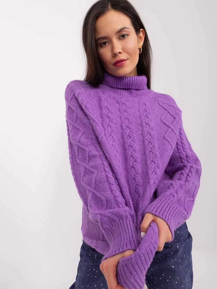 Wool Fashion Italia Megztinis-AT-SW-2355-2.19P-violetinė