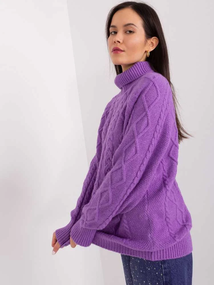 Wool Fashion Italia Megztinis-AT-SW-2355-2.19P-violetinė