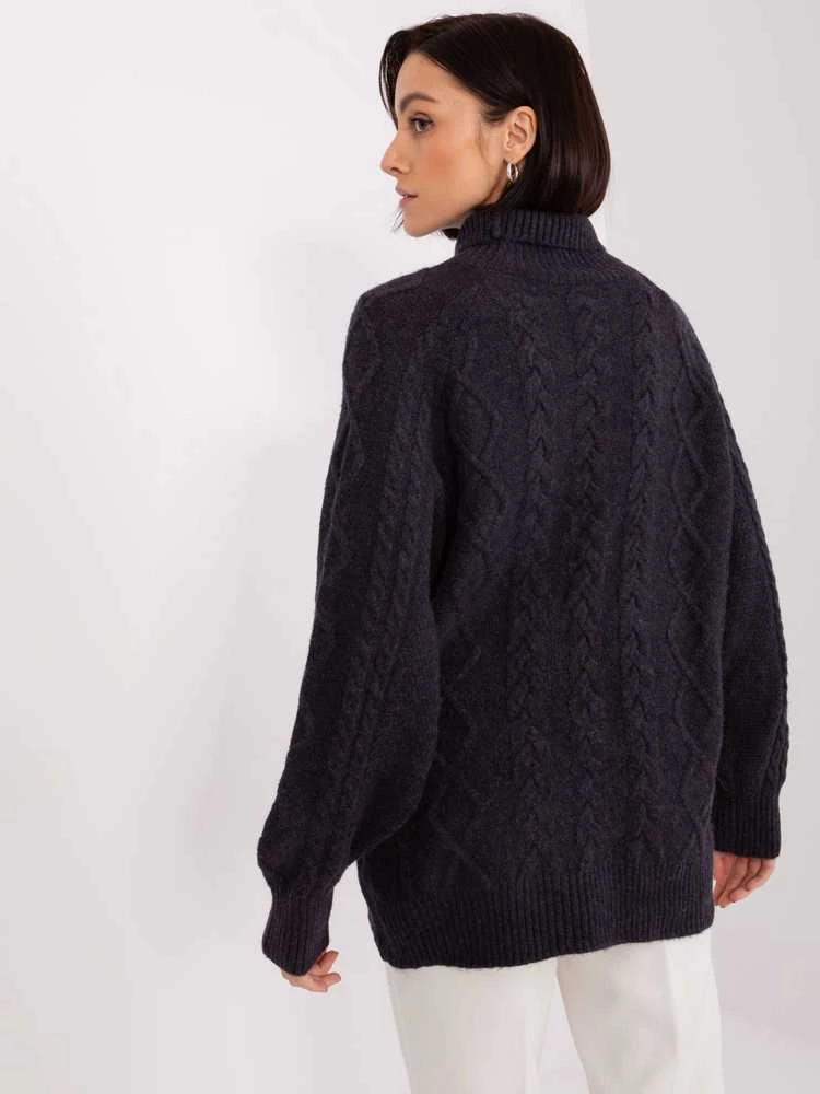 Wool Fashion Italia Megztinis-AT-SW-2355-2,30X-juodas