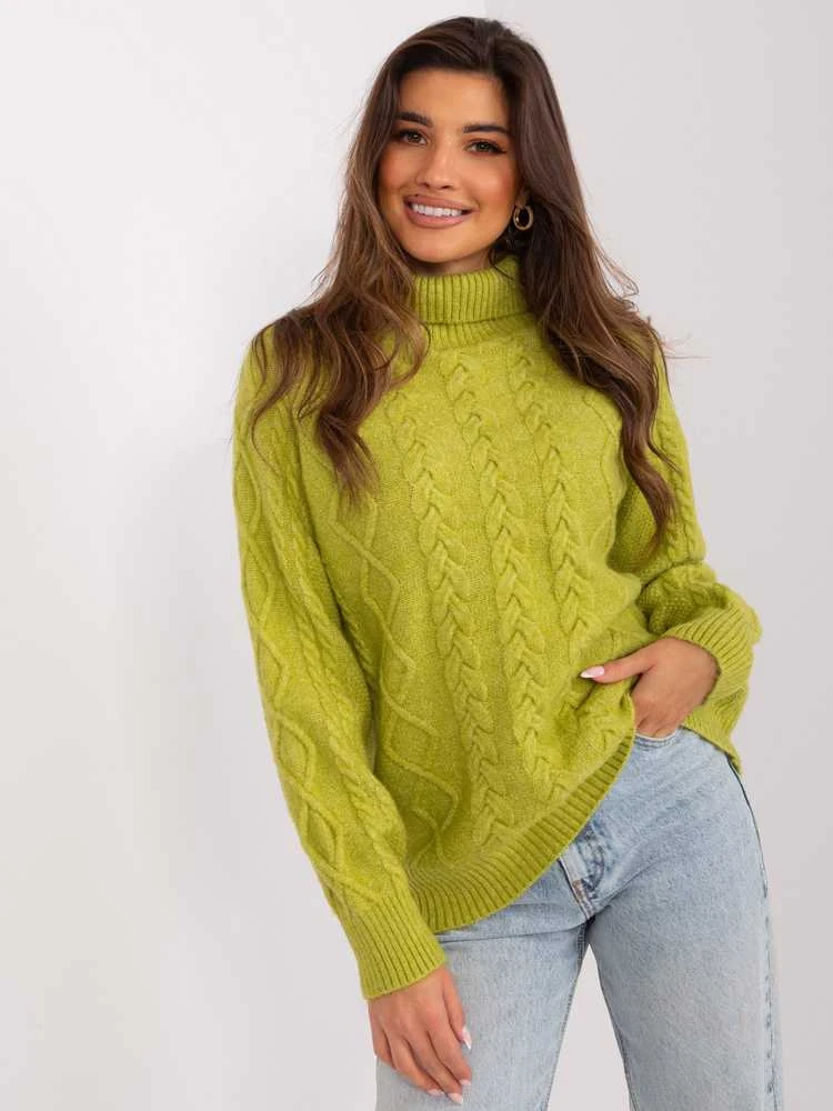 Wool Fashion Italia Megztinis-AT-SW-2355-2.30X-olive