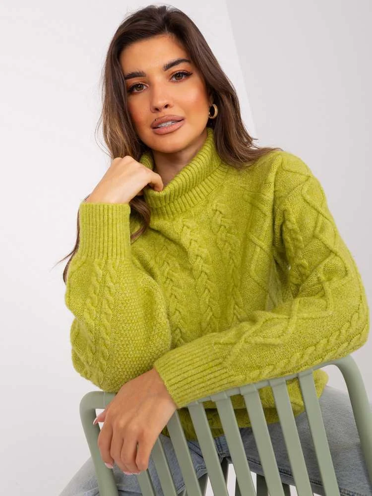 Wool Fashion Italia Megztinis-AT-SW-2355-2.30X-olive