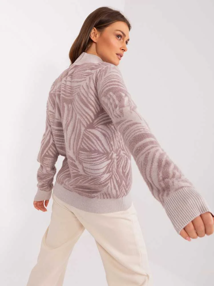 Wool Fashion Italia Megztinis-AT-SW-2357.96-šviesiai violetinis